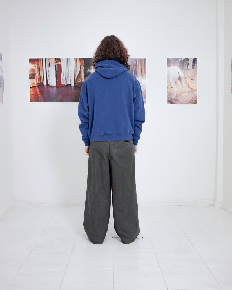 Butterfly Stitch Hood - Petrol (Hemp)