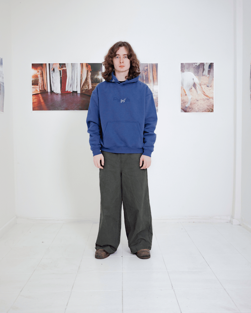 Butterfly Stitch Hood - Petrol (Hemp)