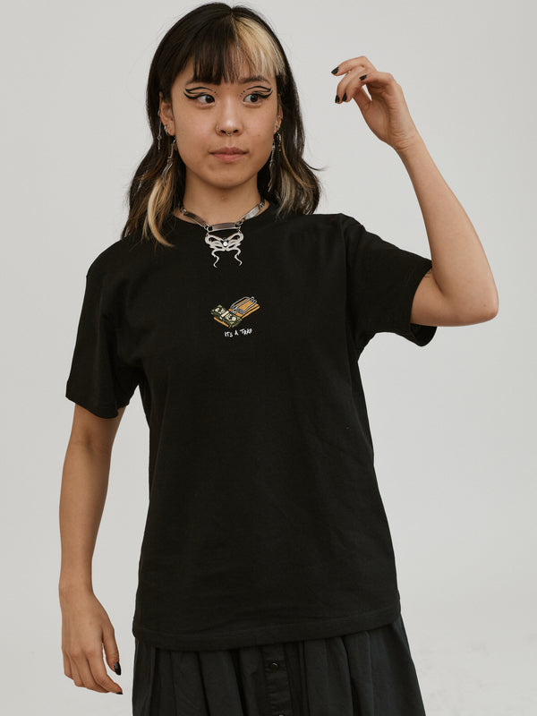 It's a Trap - Black (Organic Hemp T Shirt)