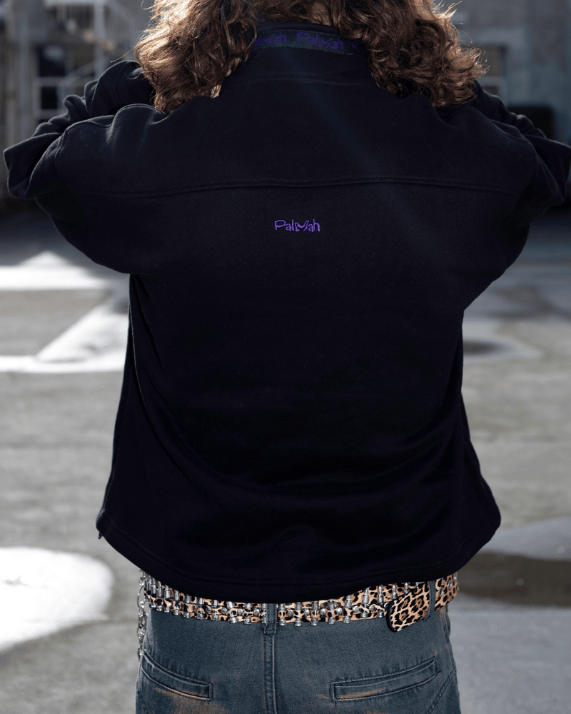 Surf Quarter Zip - Black (Hemp)