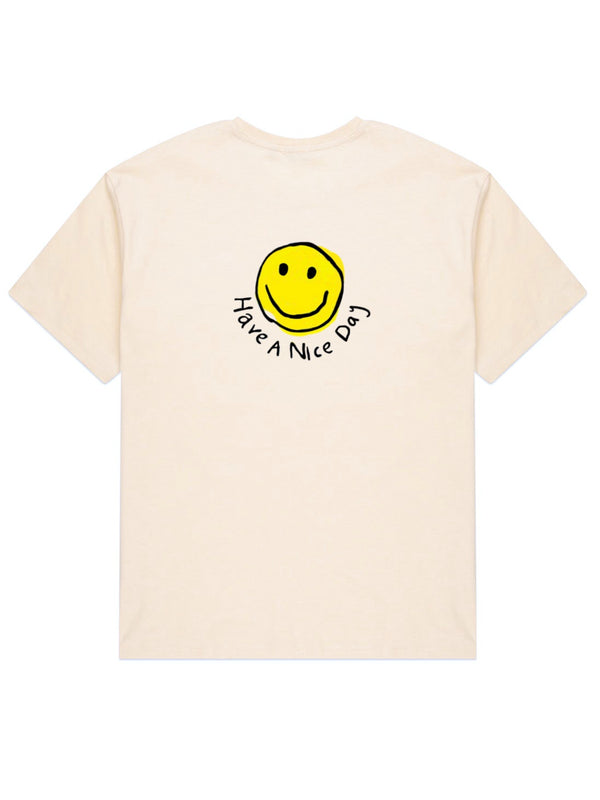 Have a Nice Day! - Off White (Organic Hemp T Shirt)