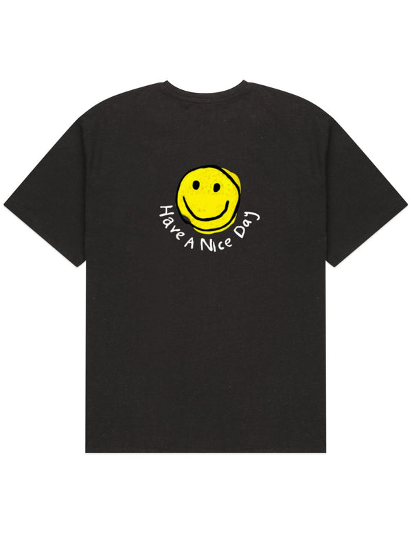 Have a Nice Day! - Black (Organic Hemp T Shirt) on