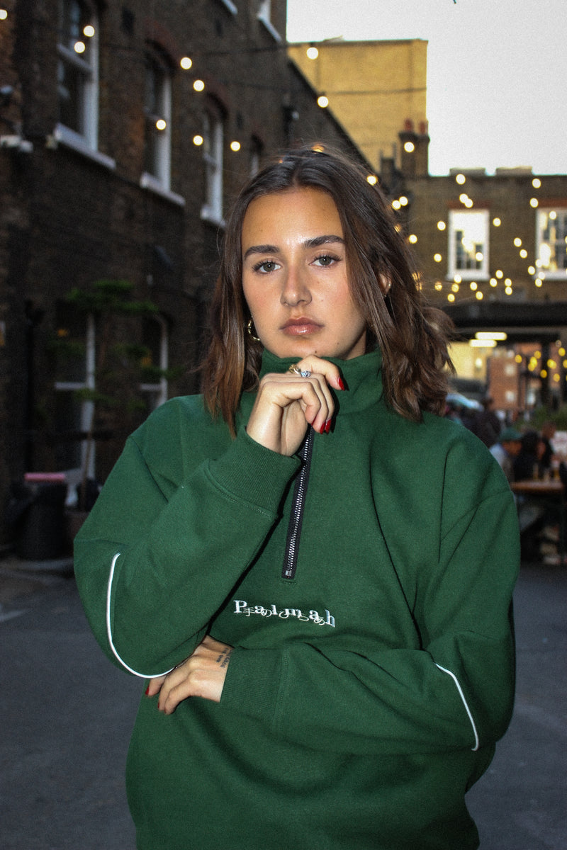 Quarter Zip - Pine Green (Hemp)