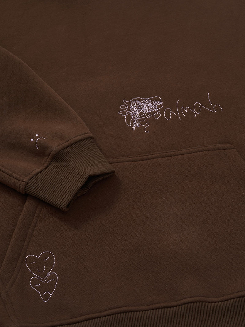 Nobody Exists On Purpose Hood - Chocolate (Hemp)