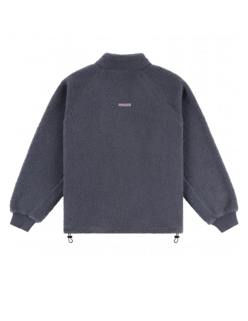 Full Zip (Recycled Sherpa) Charcoal / Pink