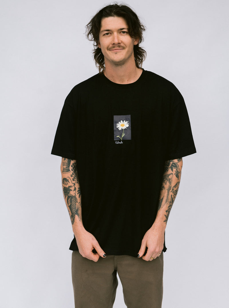 Lonely Bloom - Black (Organic Hemp T Shirt)