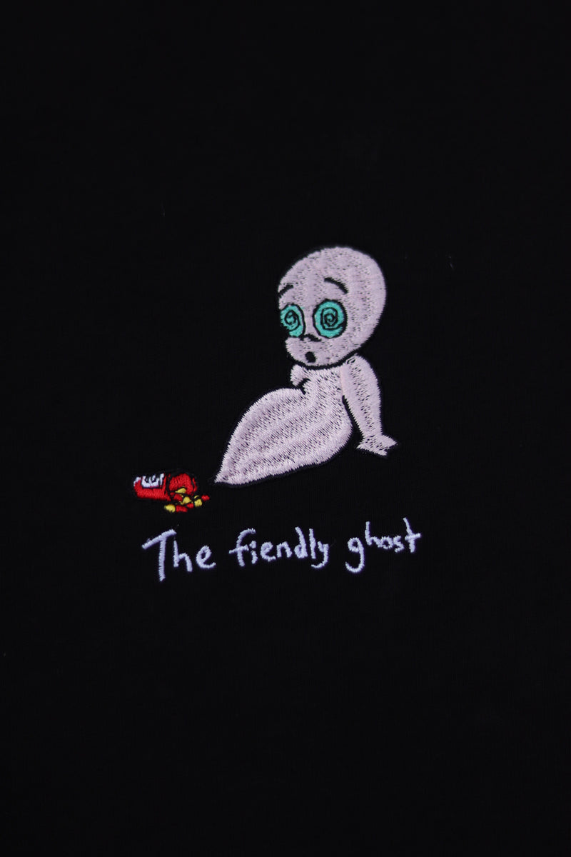 Fiendly Ghost - Midnight (Organic Hemp T Shirt)