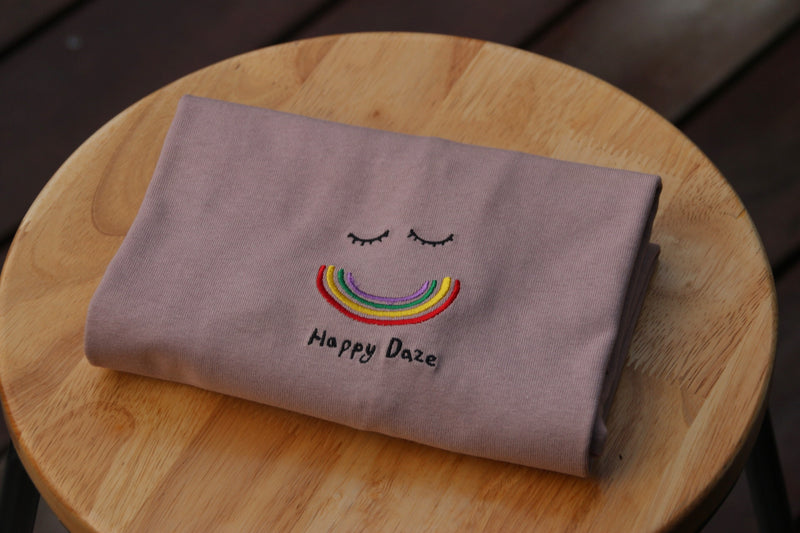 Happy Daze - Dusky Rose (Organic Hemp T Shirt)