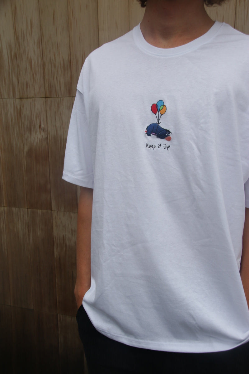 Keep it üp - White (Organic Hemp T Shirt)