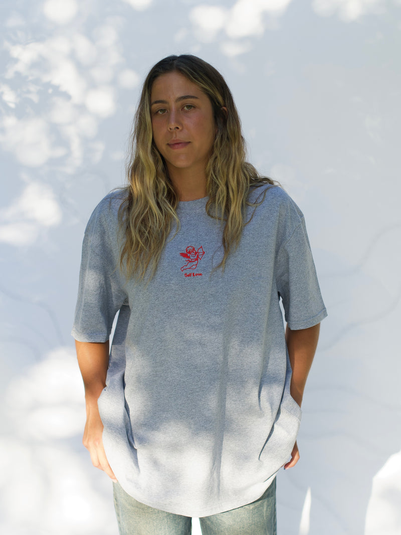 Self Love - Grey (Organic Hemp T Shirt)