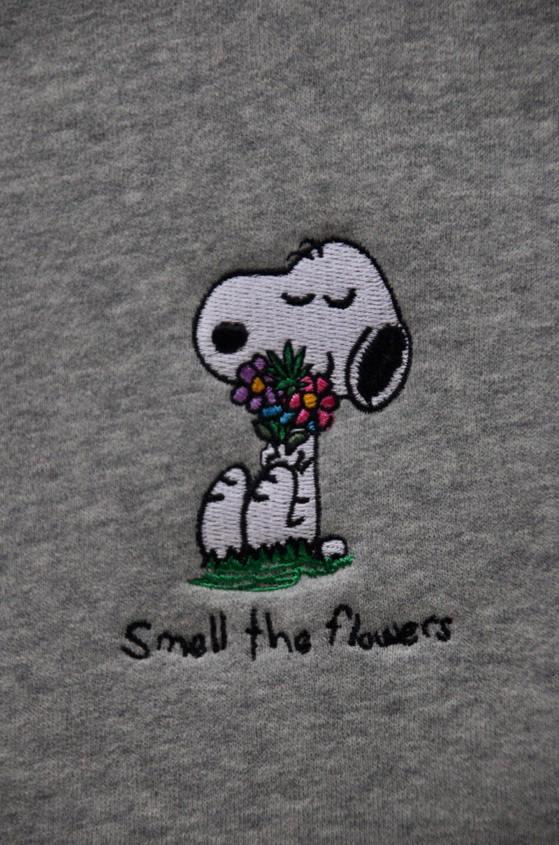 Smell The Flowers Hood - Ash (Organic Cotton)