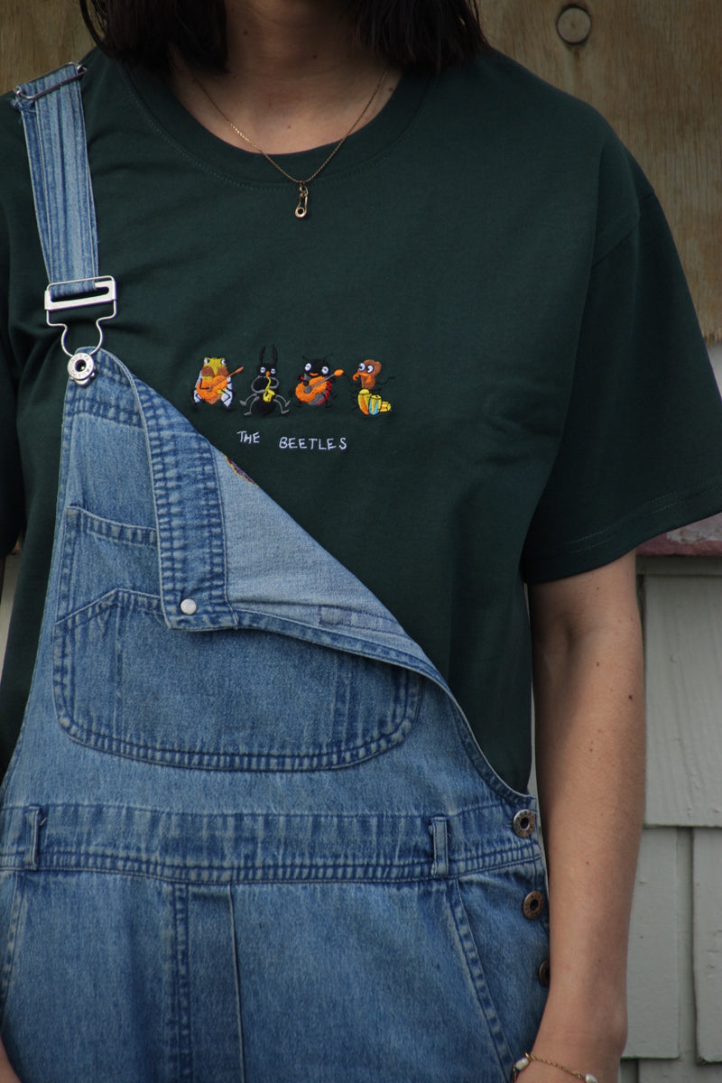 The Beetles - Dark Pine (Organic Hemp T Shirt)