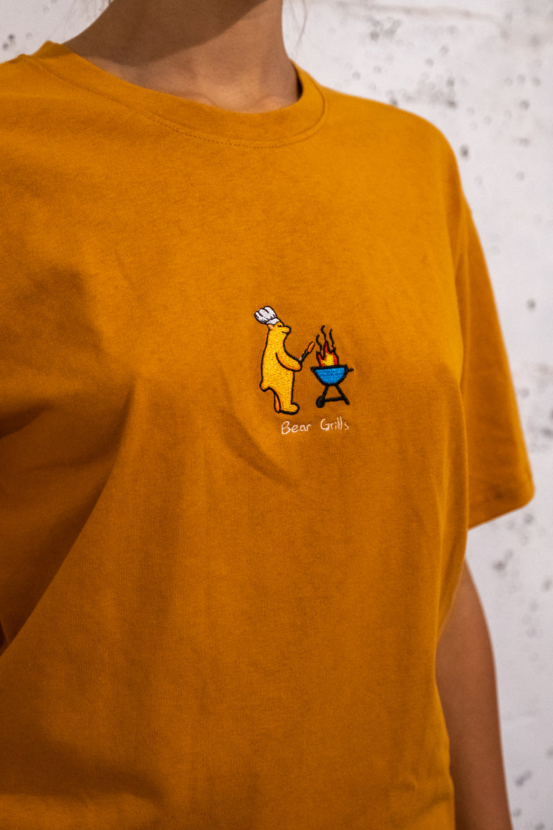 Bear Grills - Burnt Mustard (Organic Hemp T Shirt)