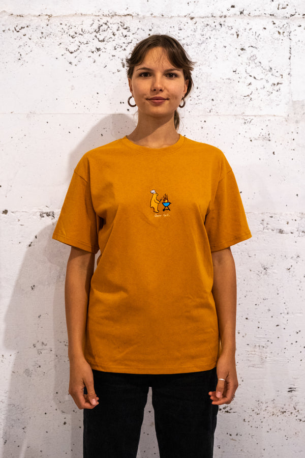 Bear Grills - Burnt Mustard (Organic Hemp T Shirt)